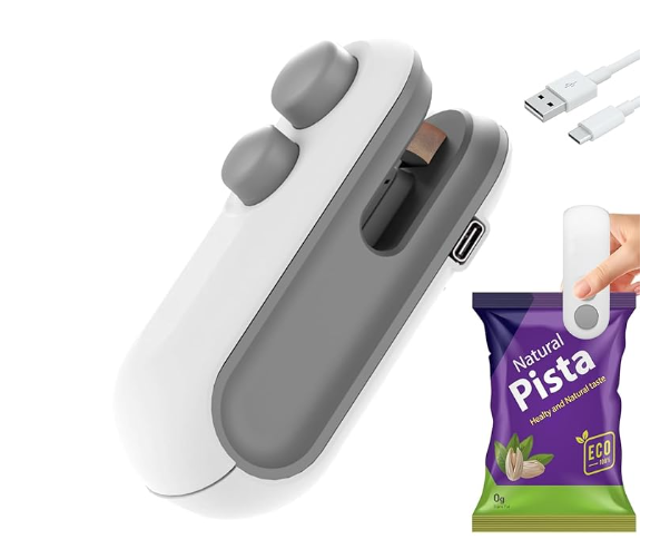 Portable Mini Sealing Machine, Handheld Packet Sealer for Food image 1