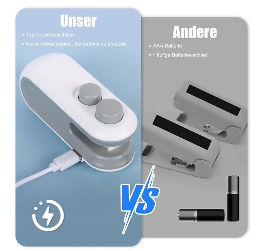 Portable Mini Sealing Machine, Handheld Packet Sealer for Food image 2