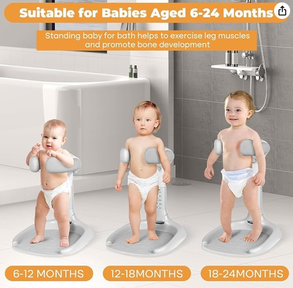 Baby Bath Tub with Stand Hug Bath Tower for Standing Up image 3