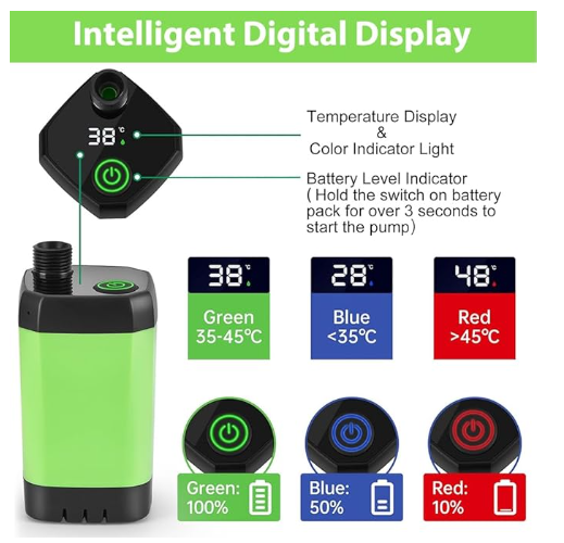  Portable Shower for Camping with LCD Temperature Display image 2