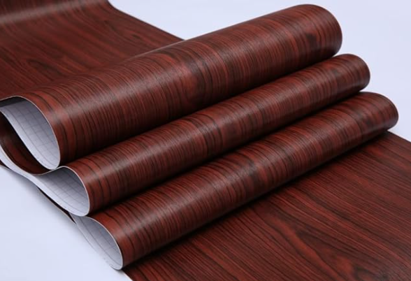 ELTON DIY Wall Paper/Wall Sticker Self Adhesive Wooden Highlighter Elegant Living Room Bed image 1