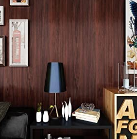 ELTON DIY Wall Paper/Wall Sticker Self Adhesive Wooden Highlighter Elegant Living Room Bed image 2