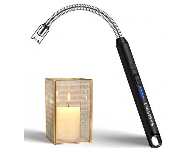Rechargeable Electric Gas Lighter with 360° Flexible Neck