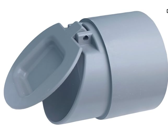 PVC Drain Backflow Valve, Anti Rats Cockroaches, Snakes Backflow Strainer [Drain Cap/Drain Cover/Hose Non Return Water Valve for PVC pipe (110mm (4 inch)) image 3